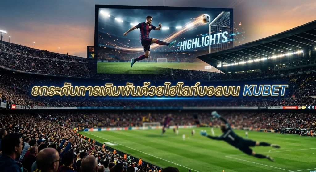 ยกระดับการเดิมพันด้วยไฮไลท์บอลบน KUBET