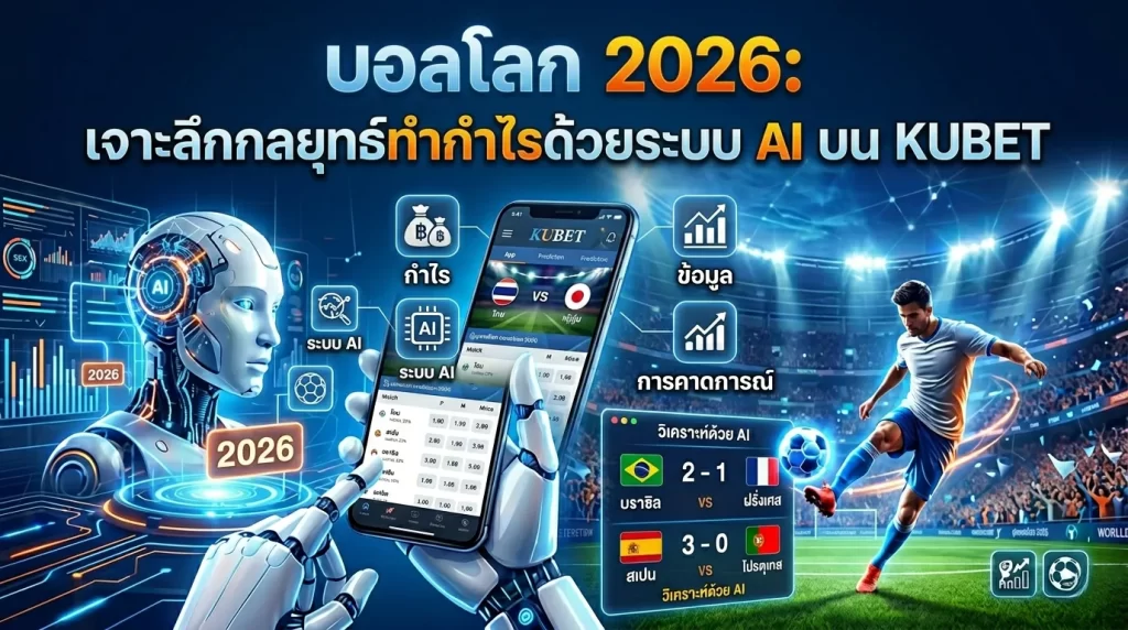 บอลโลก 2026: เจาะลึกกลยุทธ์ทำกำไรด้วยระบบ AI บน KUBET