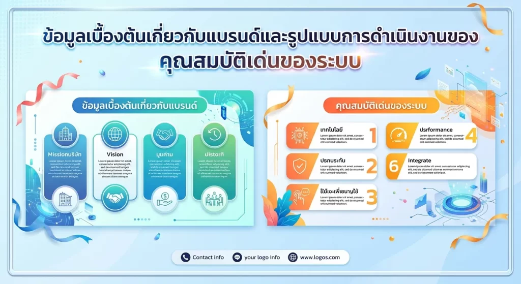 คุณสมบัติเด่นของระบบ
